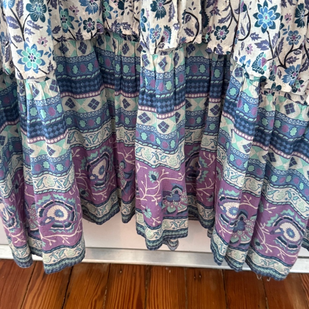 Spell Dahlia Midi Dress Dusty Blue Size Medium - Picture 6 of 16